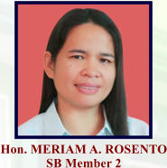 Hon. MERIAM A. ROSENTO SB Member 2